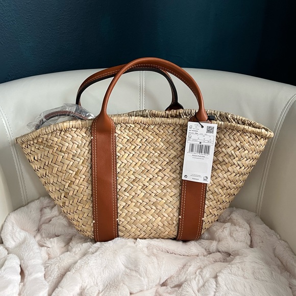 Mango Handbags - NWT Mango double strap basket bag